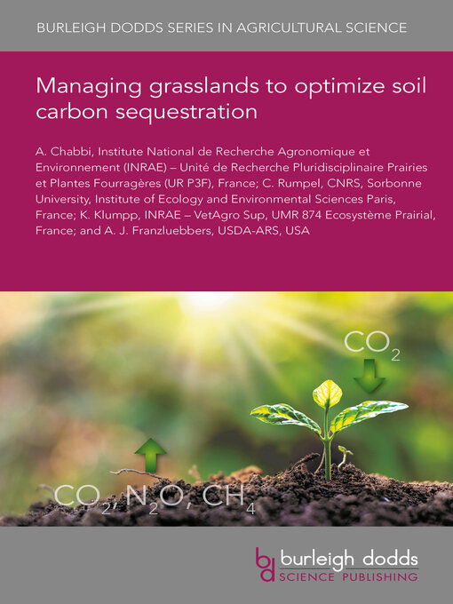 Cover image for Managing grasslands to optimize soil carbon sequestration
